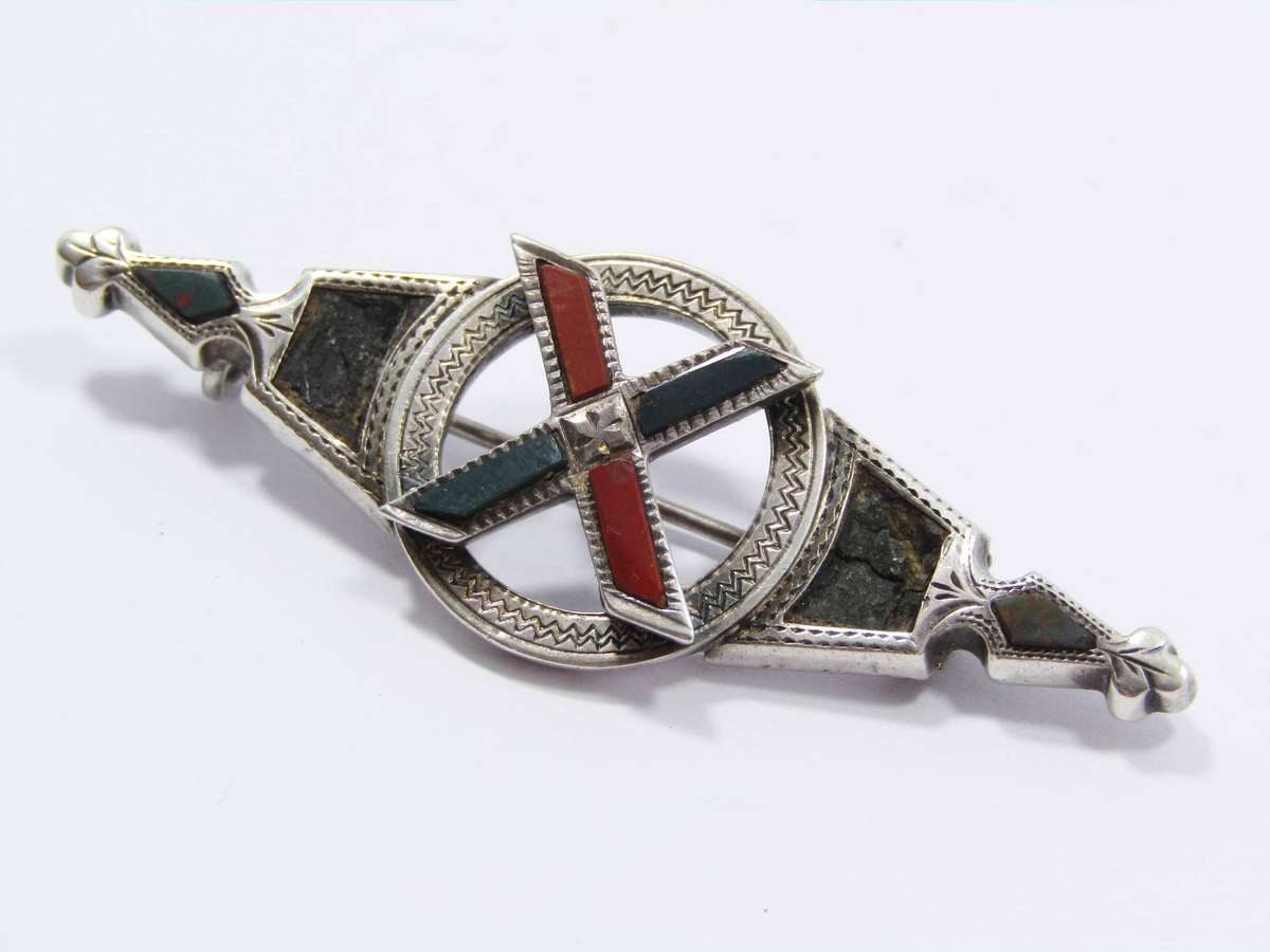 Antique (c1894) Hallmarked Scottish Style Brooch