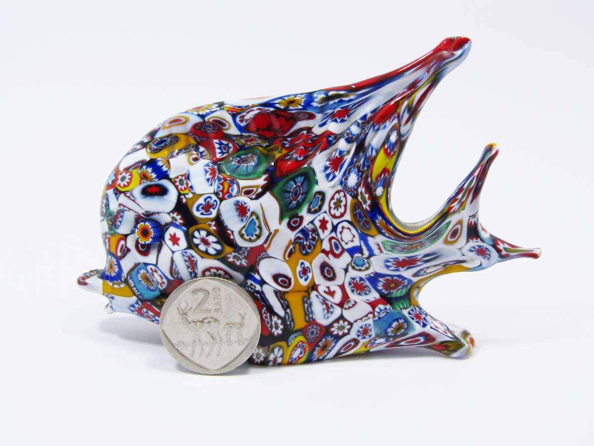 A Stunning Large Vintage Murano Millefiori Fish