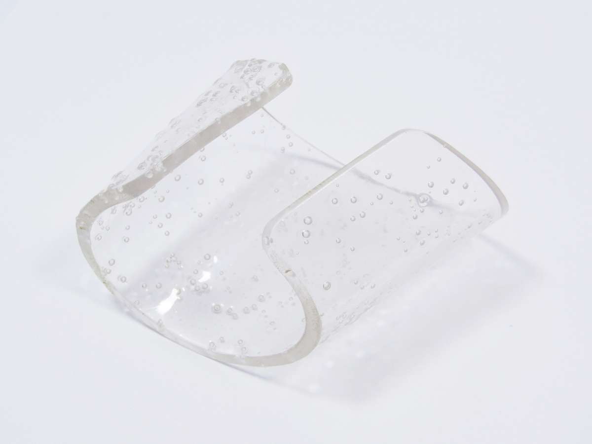 Quirky Acrylic with Bubbles Cuff Bangle