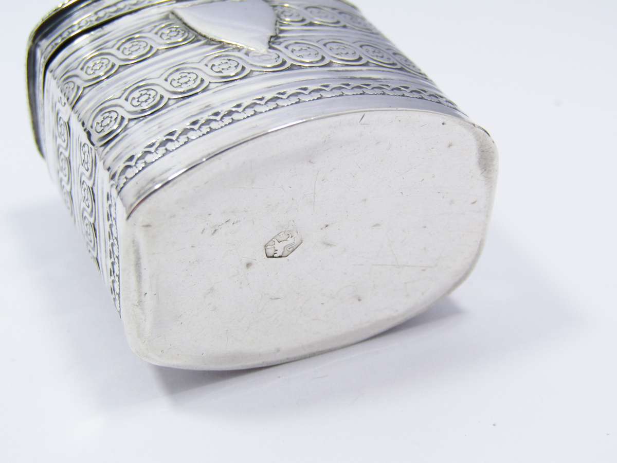 Rare Antique (c1863) Dutch Silver Miniature Box