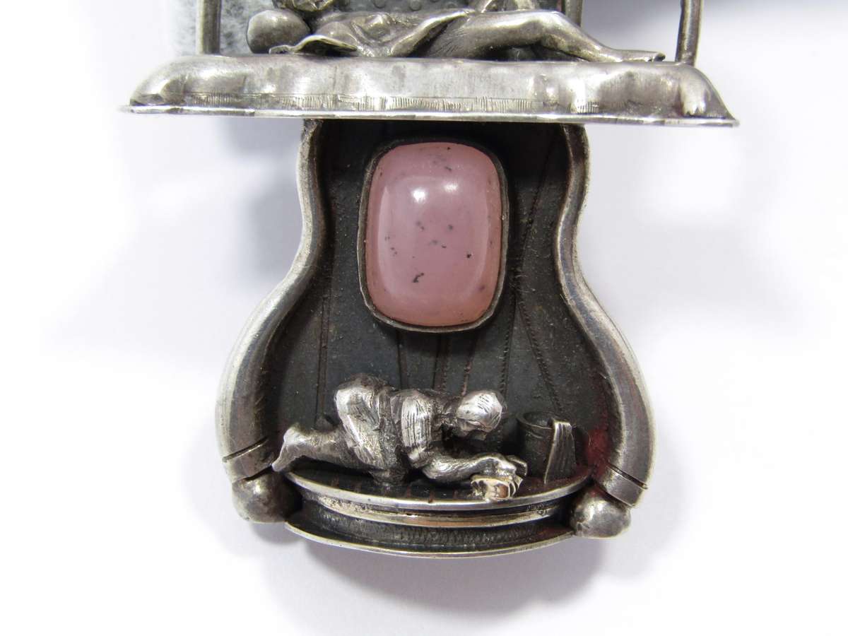 Rare Find! Unusual Bespoke Large Sterling Silver Brooch