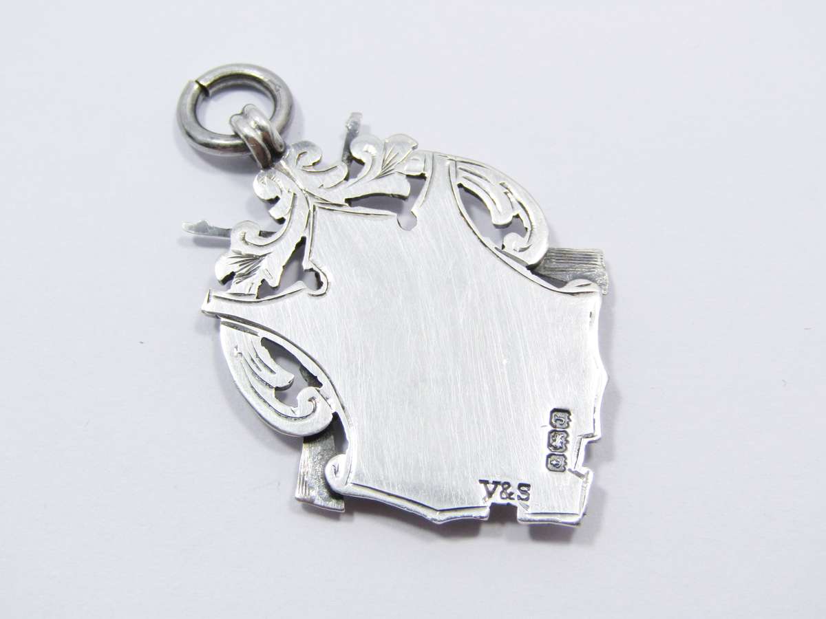 Antique/Vintage (c1933) UK Hallmarked Silver Fob Medal