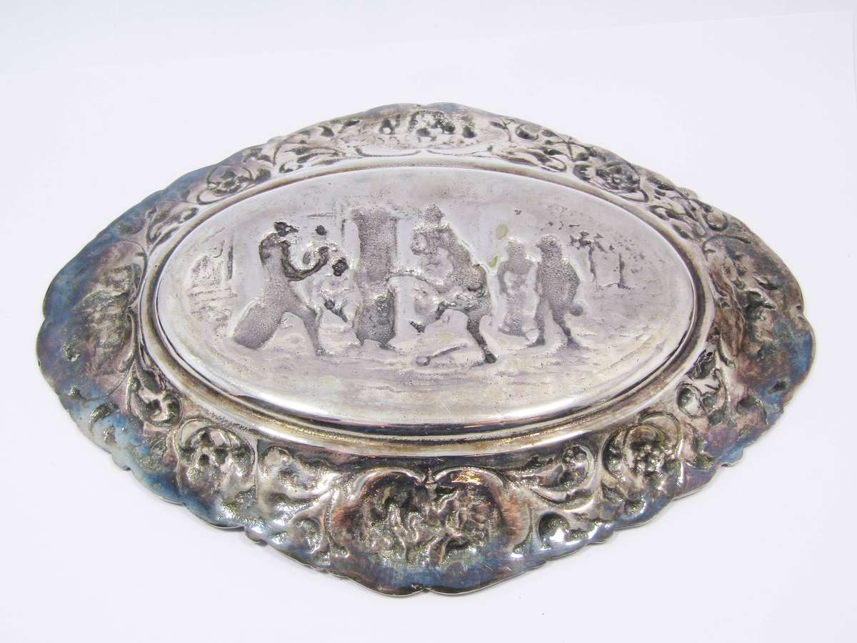 Beautiful Vintage Dutch Silver-Plated Oval Dish