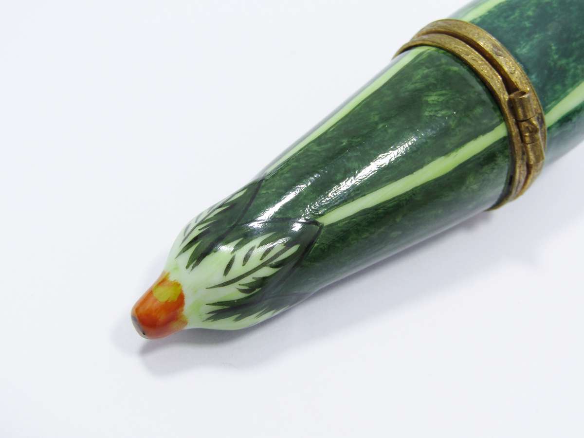 Limoges (France) Hand-Painted "Courgette" Trinket Box