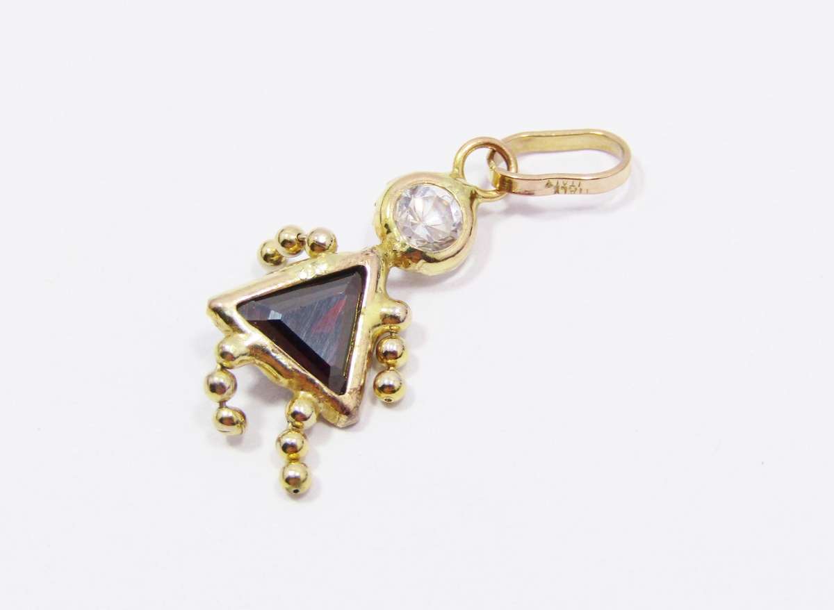 Lovely Retro 9CT Gold "Gem Baby" Charm/Pendant