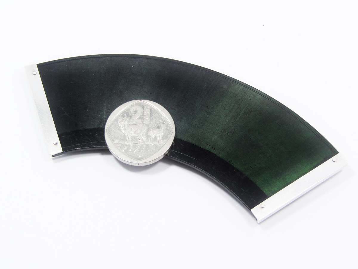 Unusual Large Silver Brooch made from Phonograph Disc