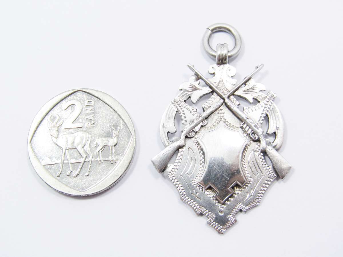 Antique/Vintage (c1933) UK Hallmarked Silver Fob Medal