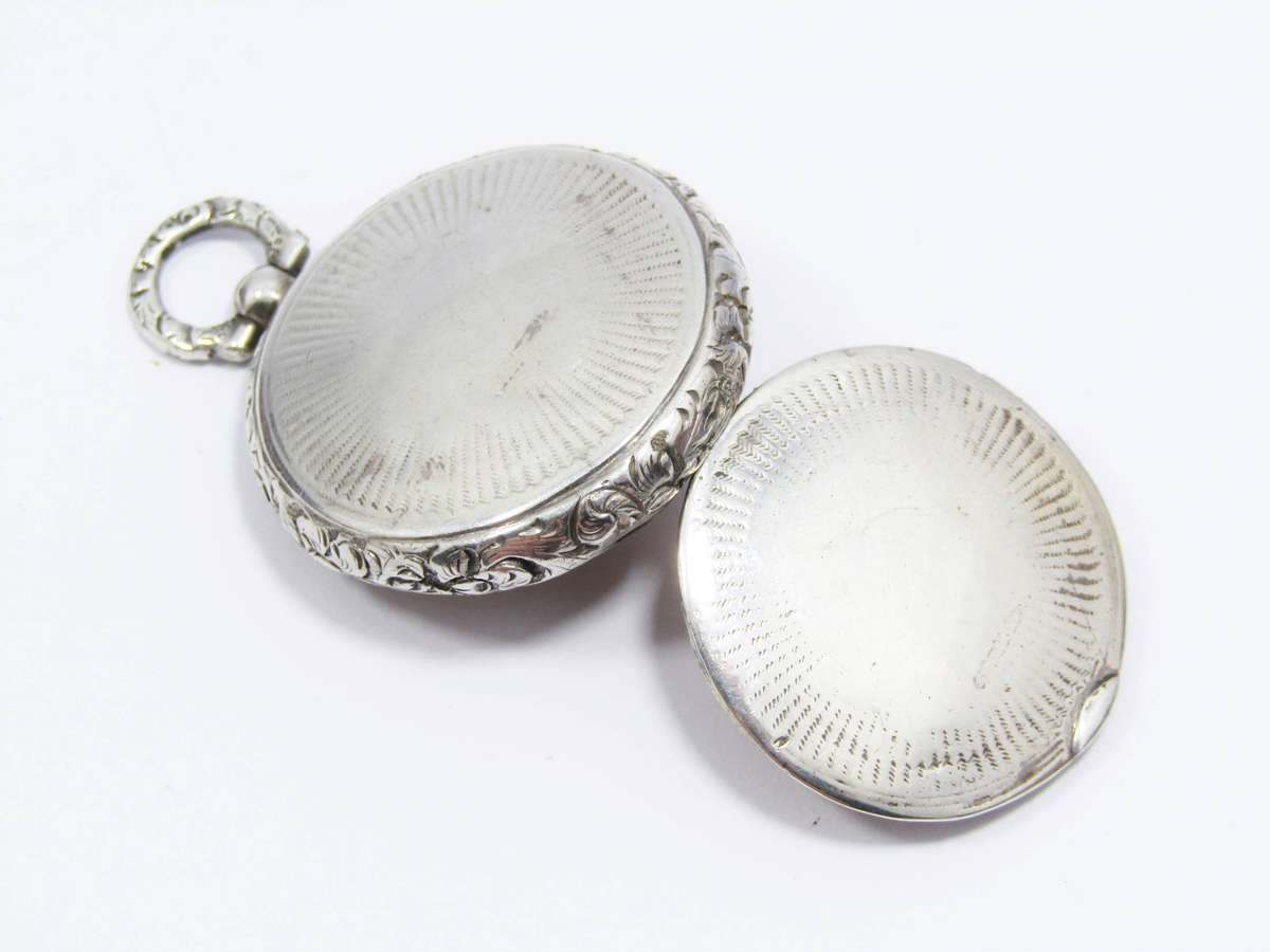 Antique (c1832) Hallmarked Silver Engraved Locket