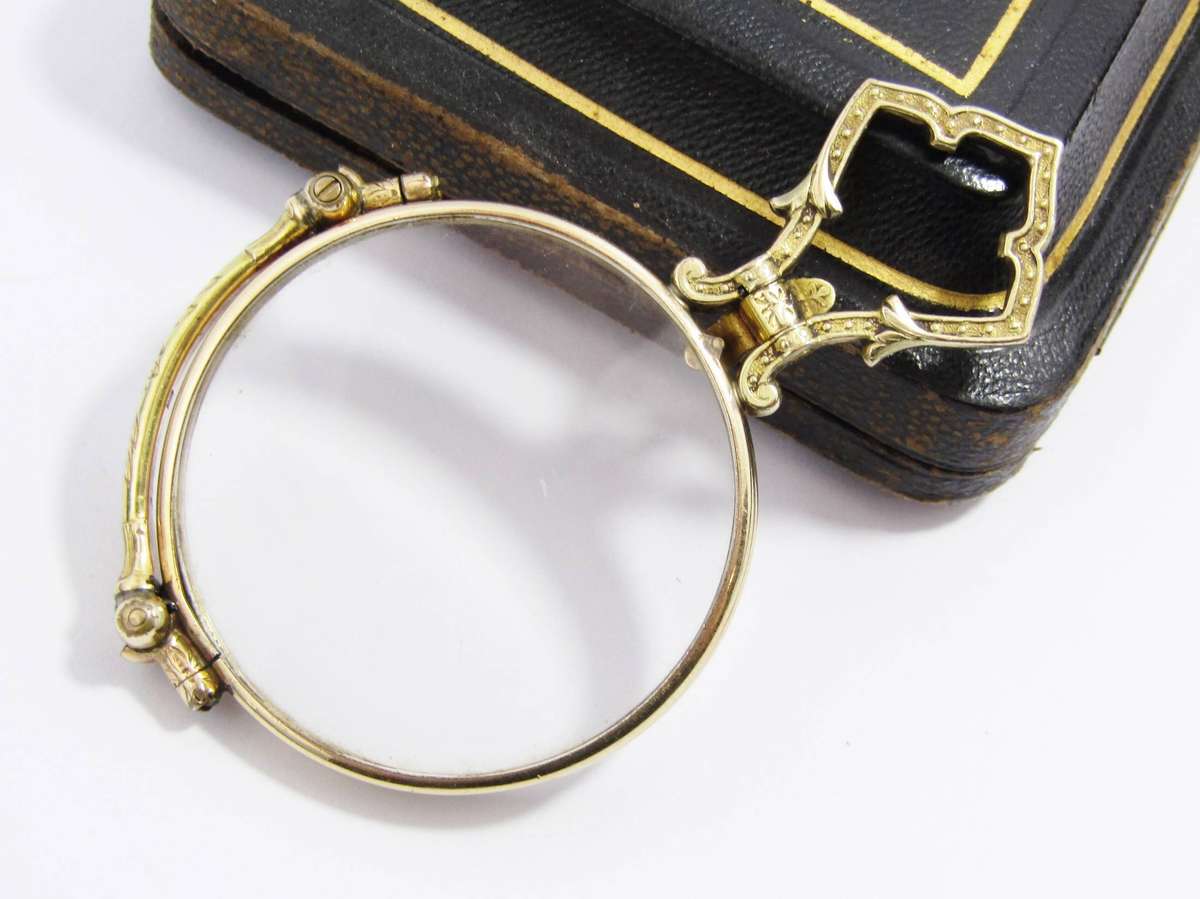Beautiful! Antique French Rolled Gold Lorgnette