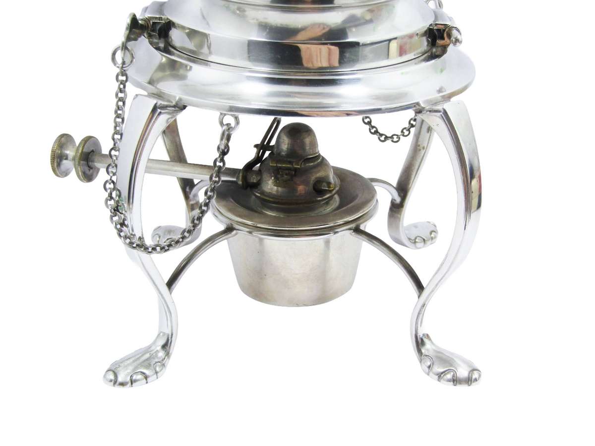 Exquisite! Antique (c1910) Large Sterling Silver Teapot on Stand