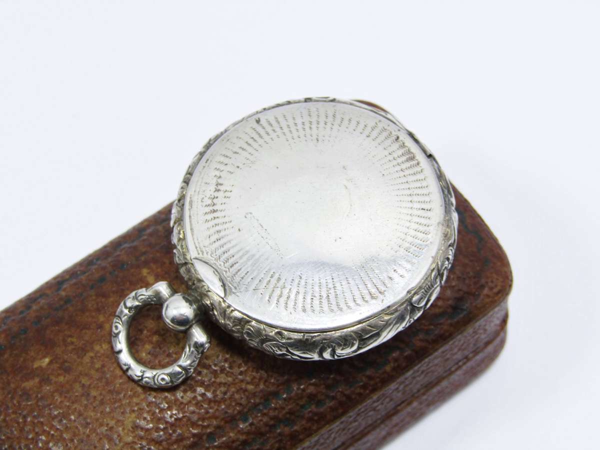 Antique (c1832) Hallmarked Silver Engraved Locket
