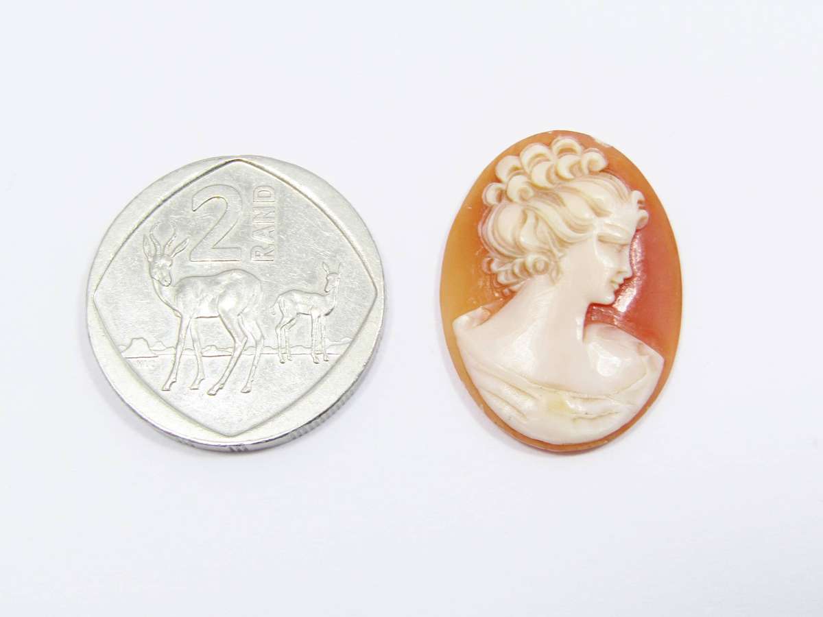 Lovely Vintage Unmounted Sardonyx Shell Carved Cameo