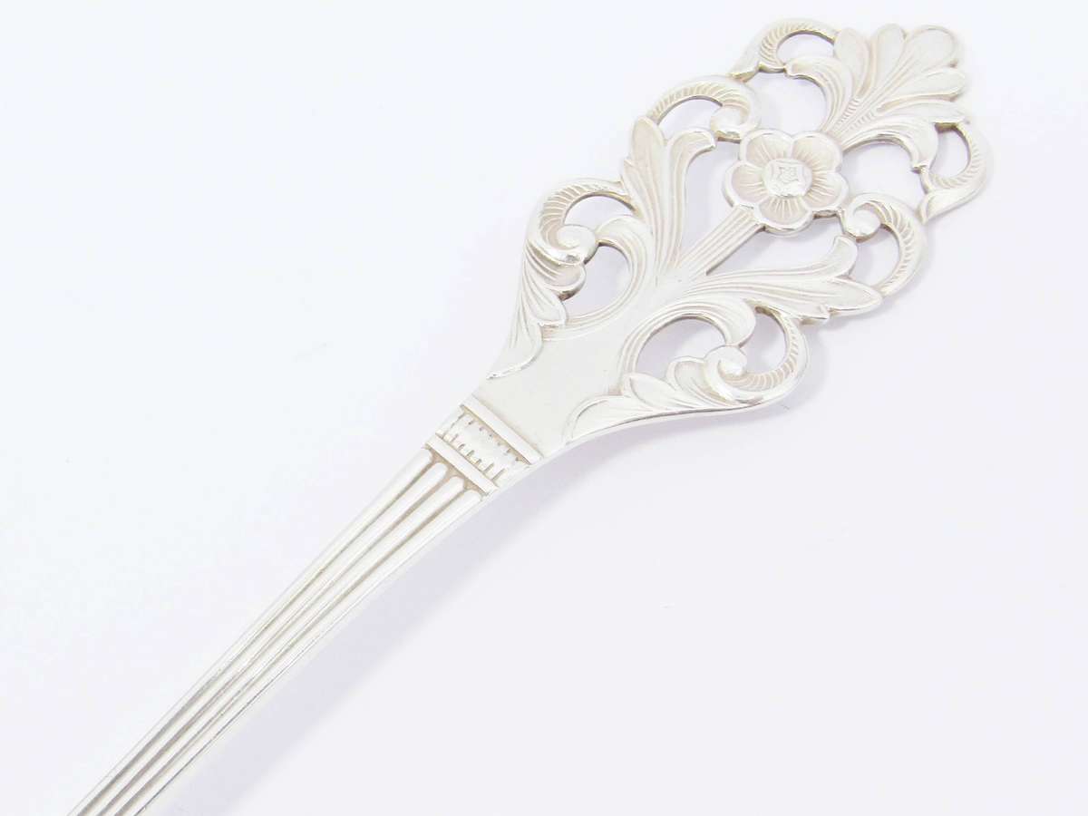 Beautiful Vintage Scandinavian Solid Silver Serving Spoon