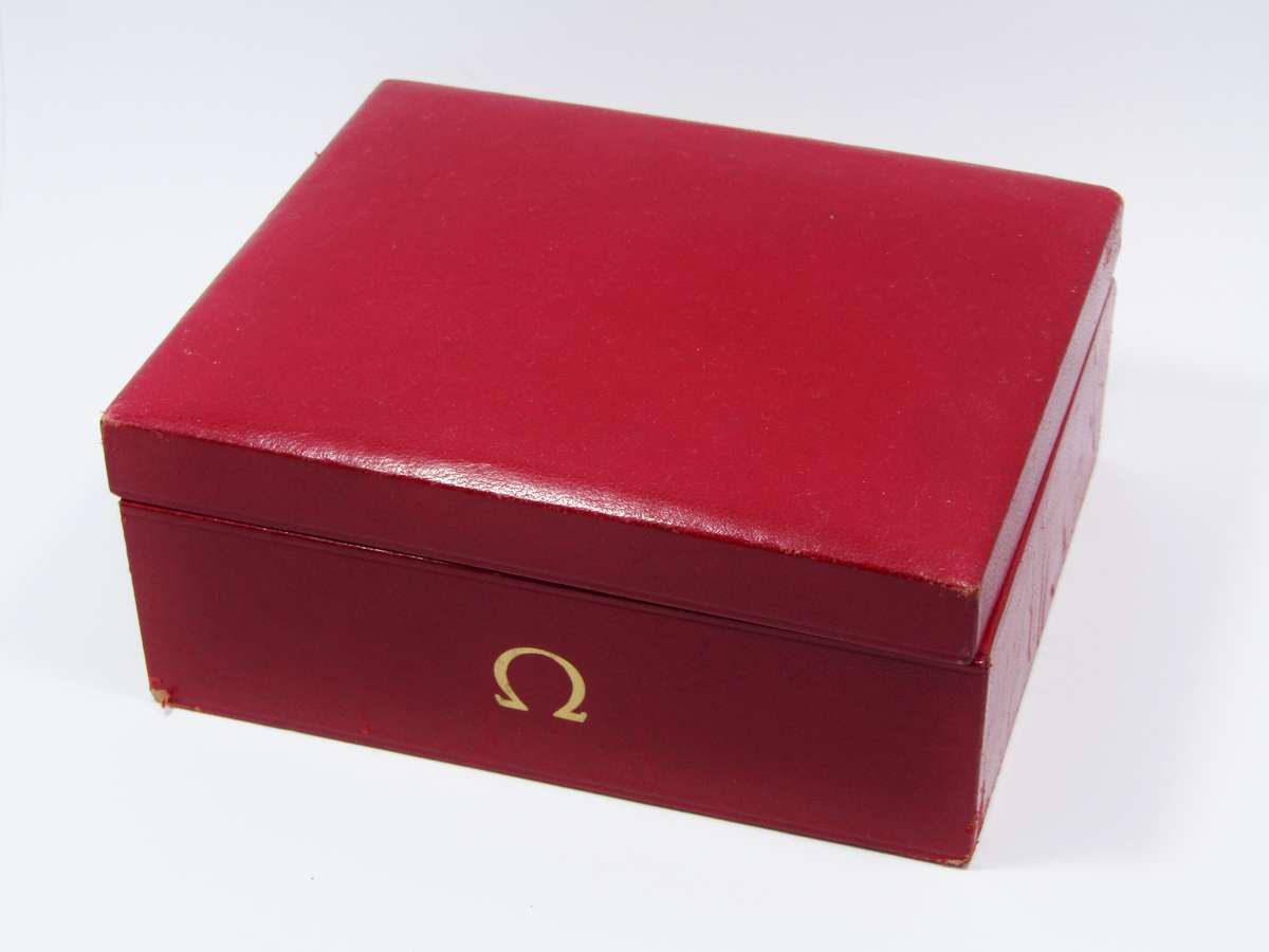 Vintage Omega Watch Box, in Red Leather