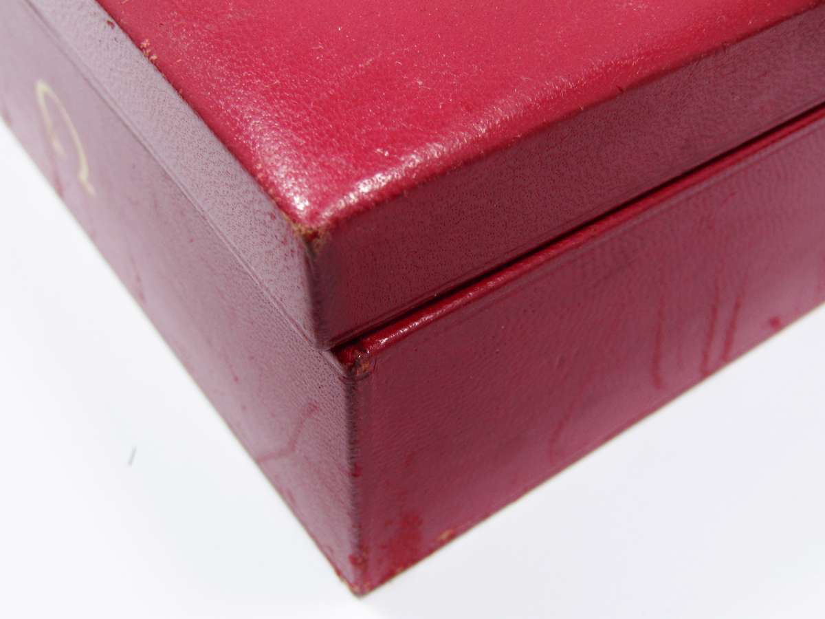 Vintage Omega Watch Box, in Red Leather