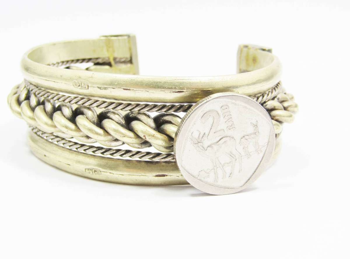 Vintage (c1942) Egyptian Bedouin Brass Cuff Bangle