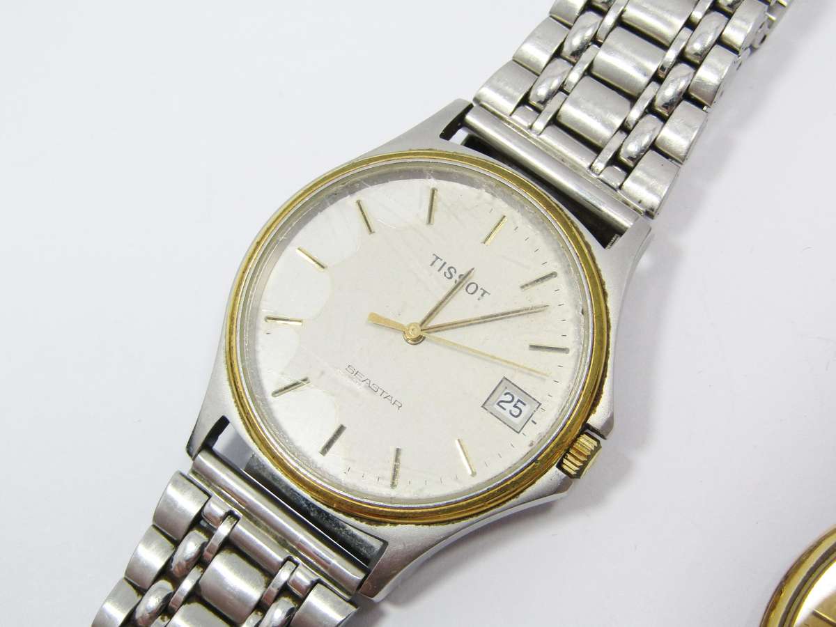 Vintage Tissot and Omega Men's Watches for Spares/Repair