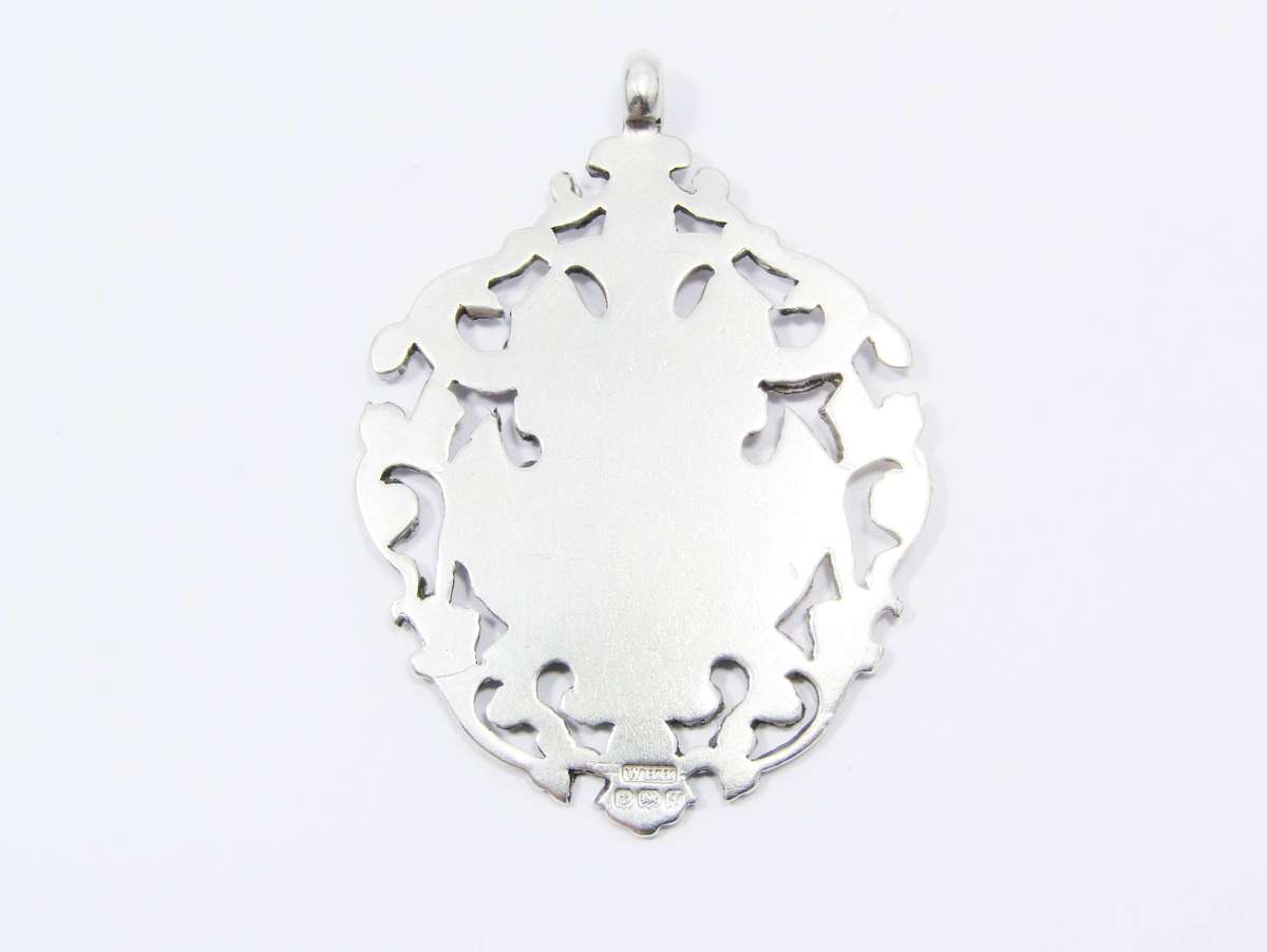 Antique (c1915) Sterling Silver Hallmarked Fob Medal