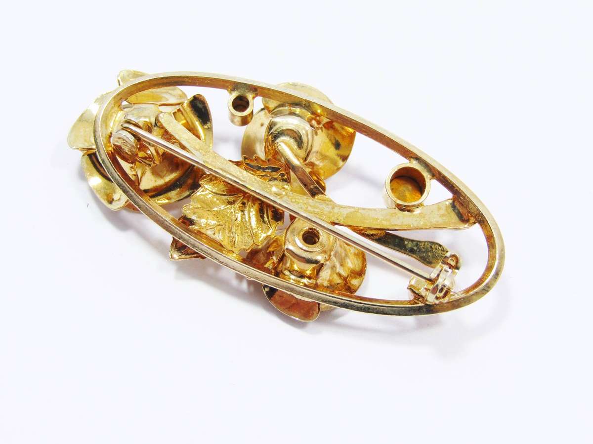 A Stunning Gold Tone David Wuhl Brooch