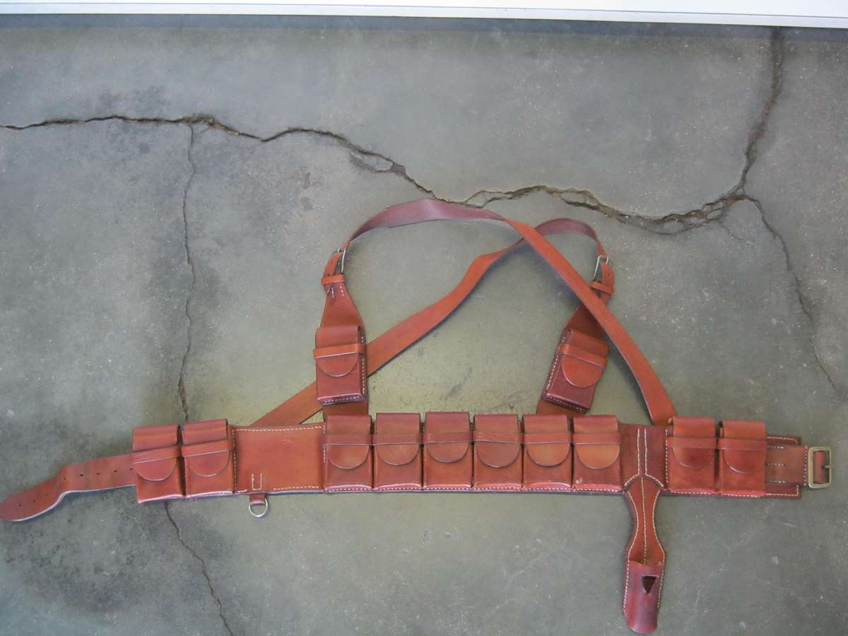 GSWA Shutztruppe enactment bandolier. Reduced