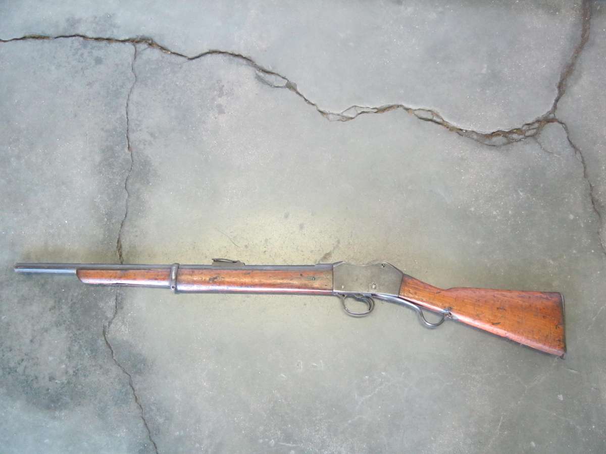 Martini Henry deactivated rifle.
