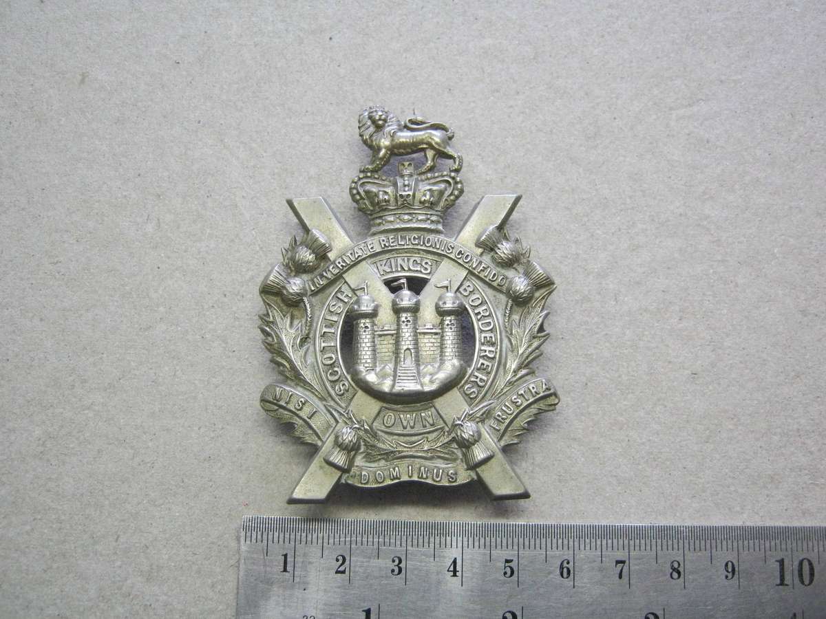 Victorian Kings Owen Scottish Borderers Badge.