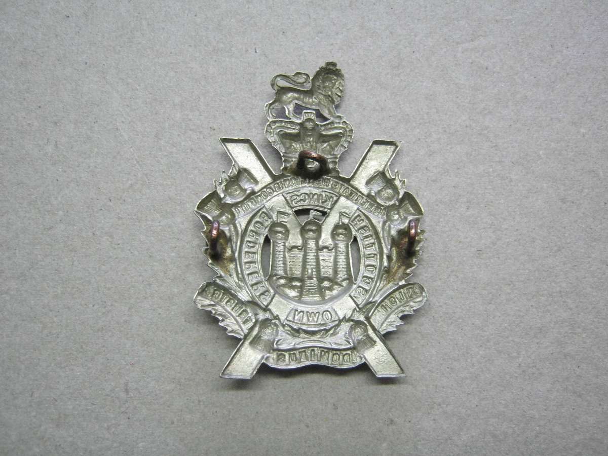 Victorian Kings Owen Scottish Borderers Badge.