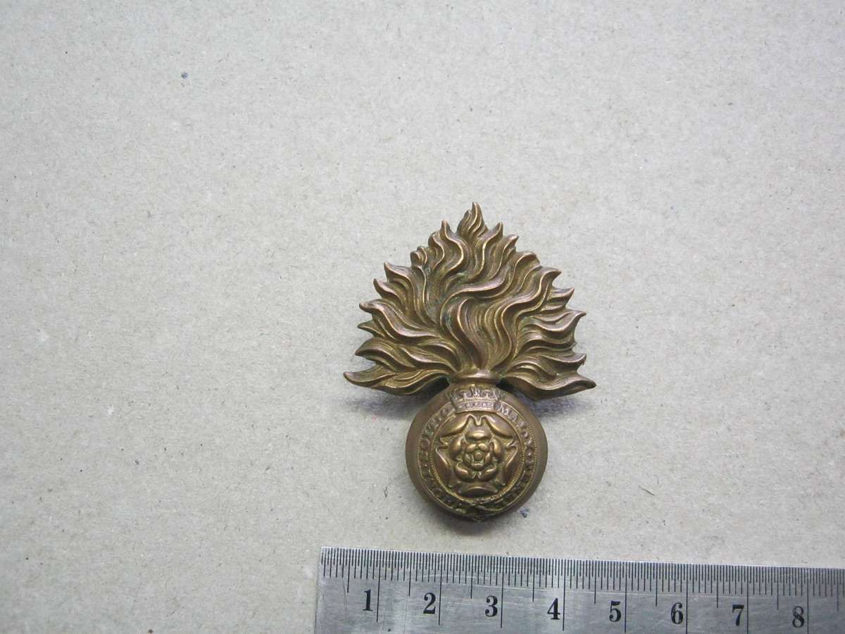 Victorian Royal Fusiliers Cap Badge..