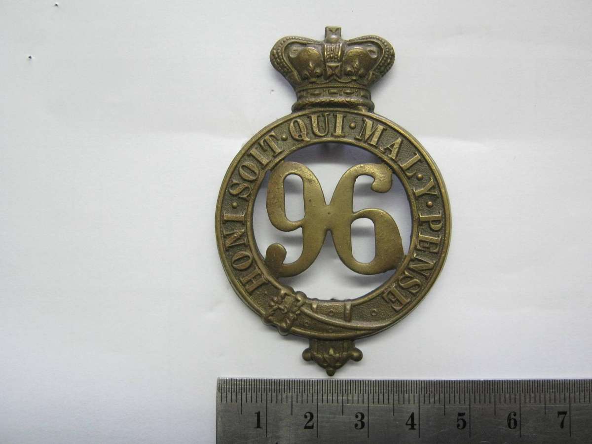 Victorian 96th Regt.of foot Glengarry Badge.