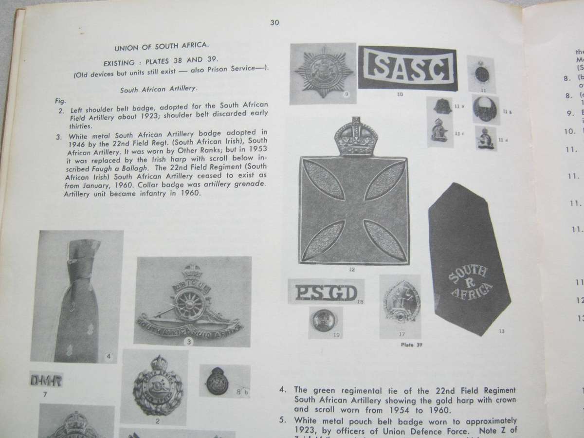 Regimental Devices in SA .
