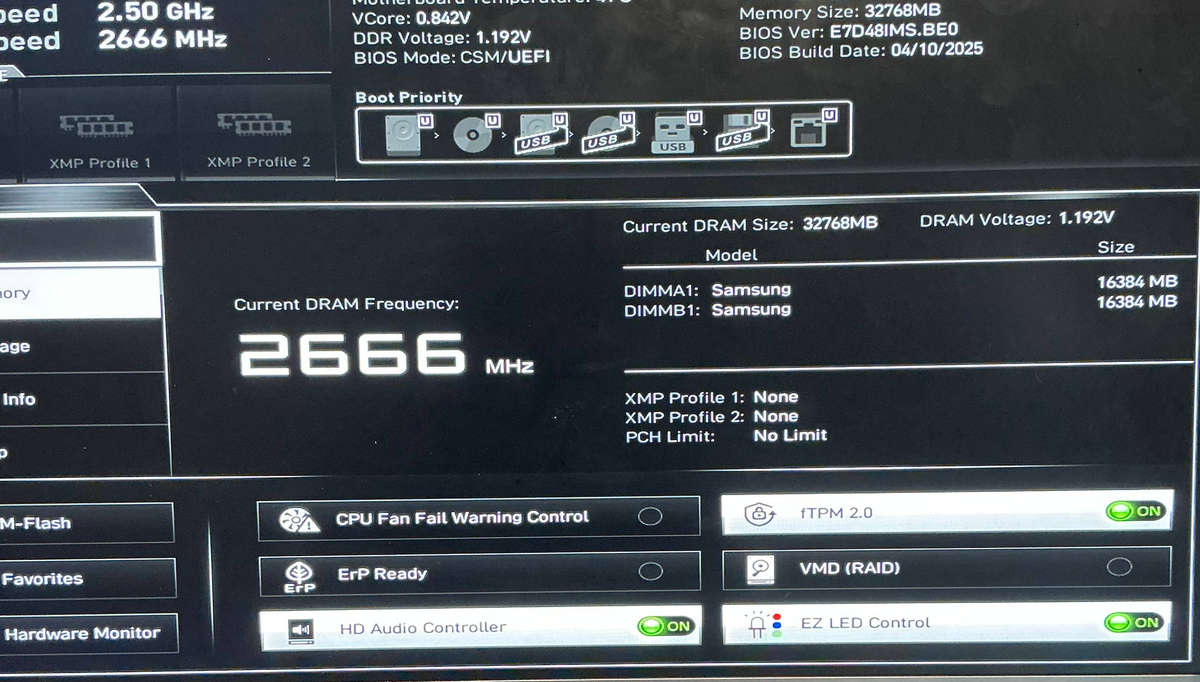 Samsung 32GB (2x16GB) DDR4 2666MHz Desktop Memory Kit