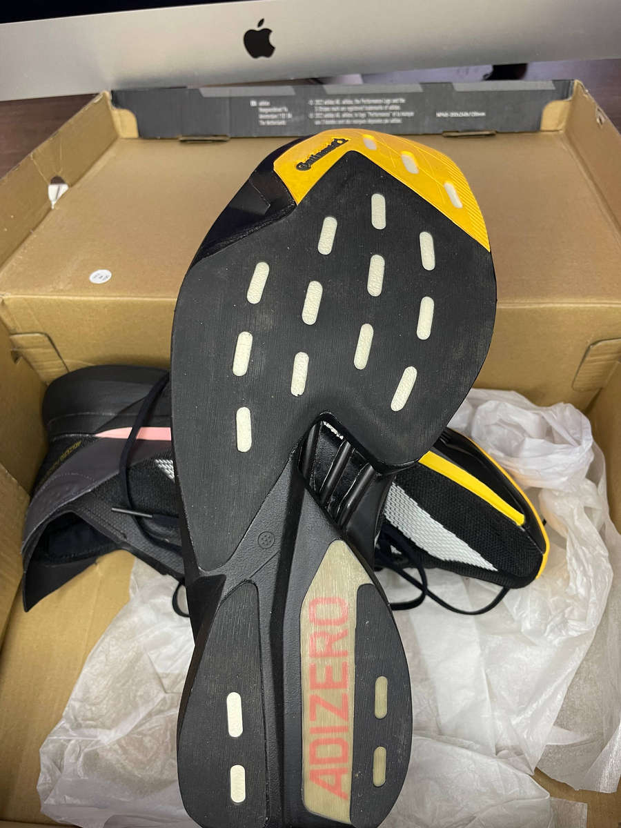 Adidas Adizero Adios Pro 3 UK 10 (Black/Yellow)