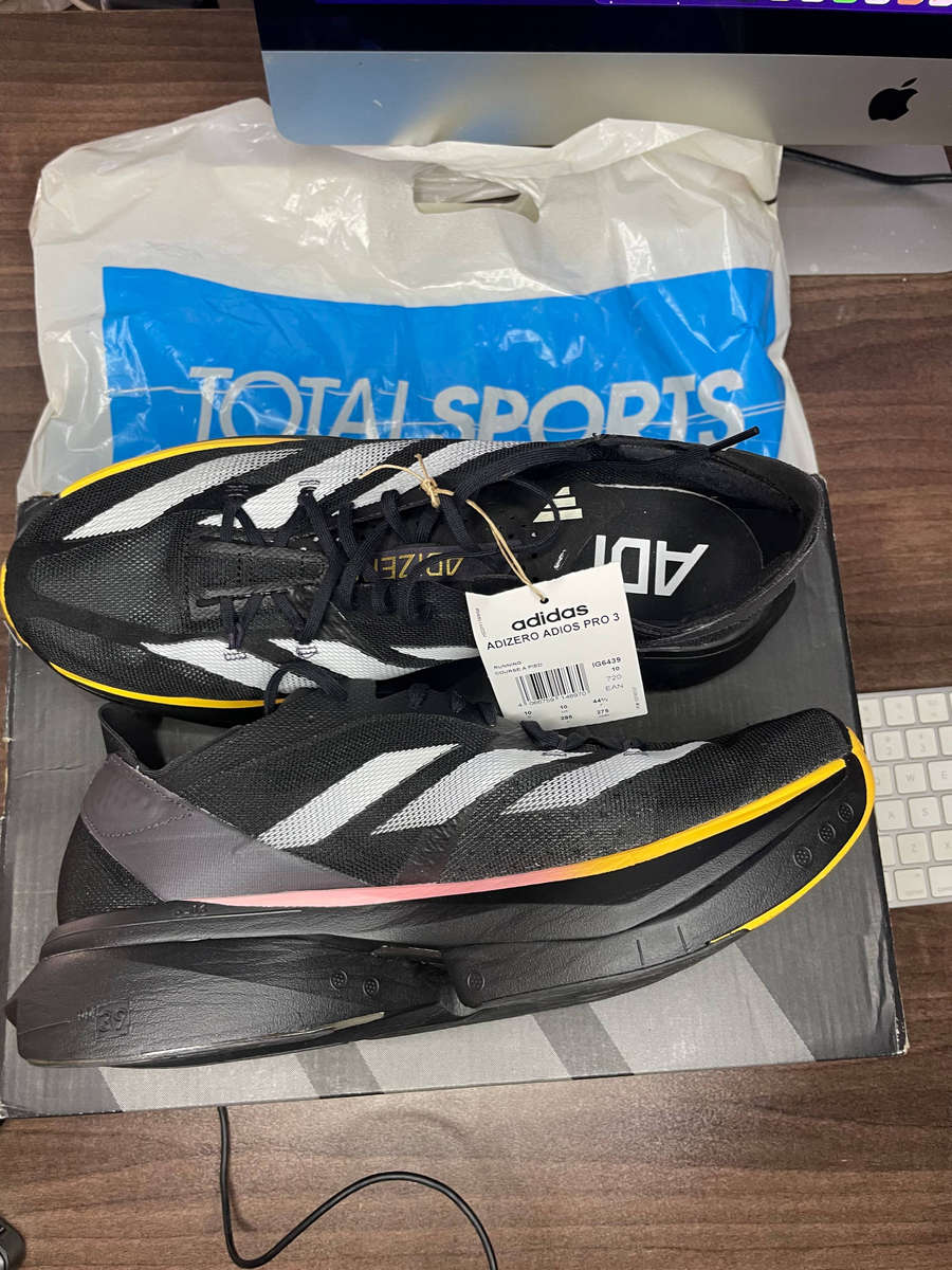 Adidas Adizero Adios Pro 3 UK 10 (Black/Yellow)