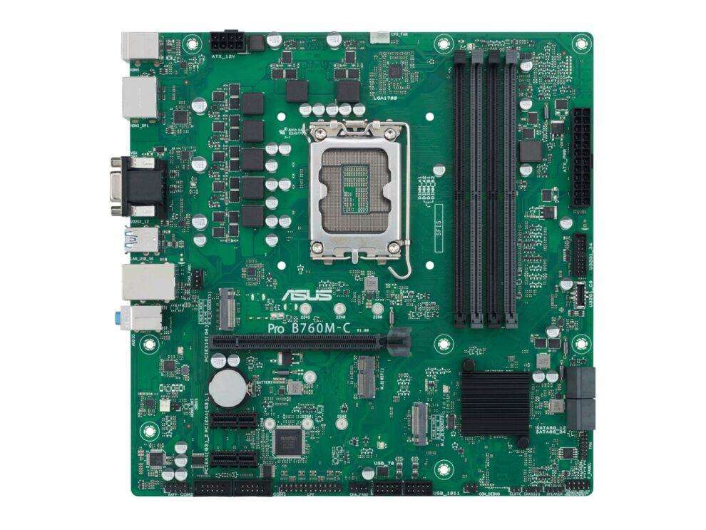 Upgrade kit: Asus Pro B760M-C CSM LGA 1700 M-ATX Motherboard + i5 12400 (12th gen) + RM1 Cooler