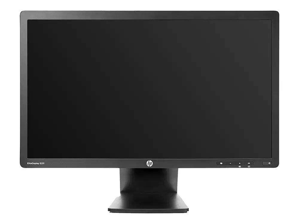 HP EliteDisplay E231 23" LED LCD FullHD 1080p @60Hz Monitor Screen VGA, DVI, DP