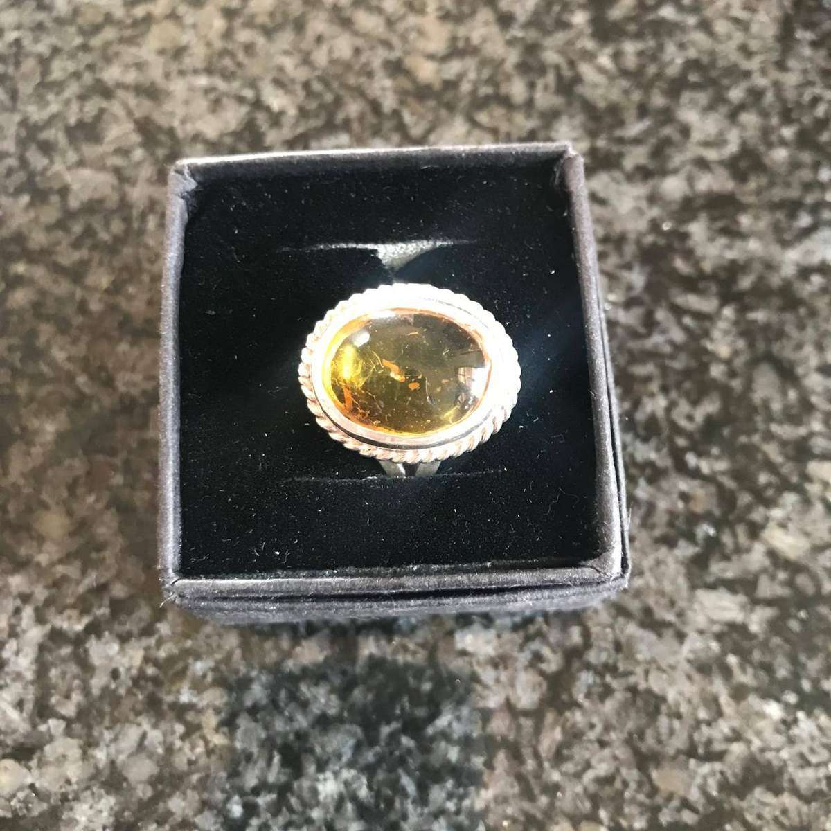 Baltic Amber Ring 925 Solid Silver Ring (Hand Crafted)