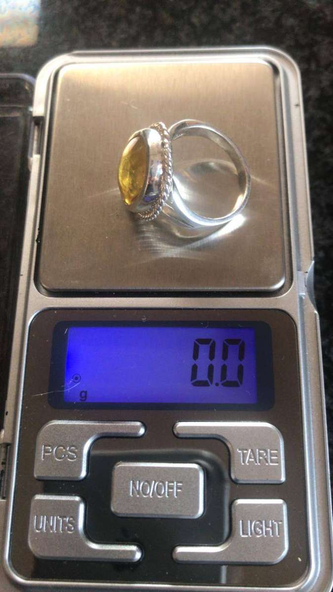 Baltic Amber Ring 925 Solid Silver Ring (Hand Crafted)