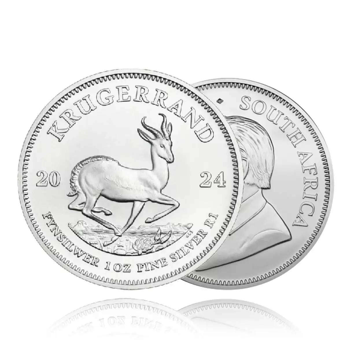 1oz Silver Krugerrand Coin  South African Mint  Qty 4 Available  Bid Per Coin