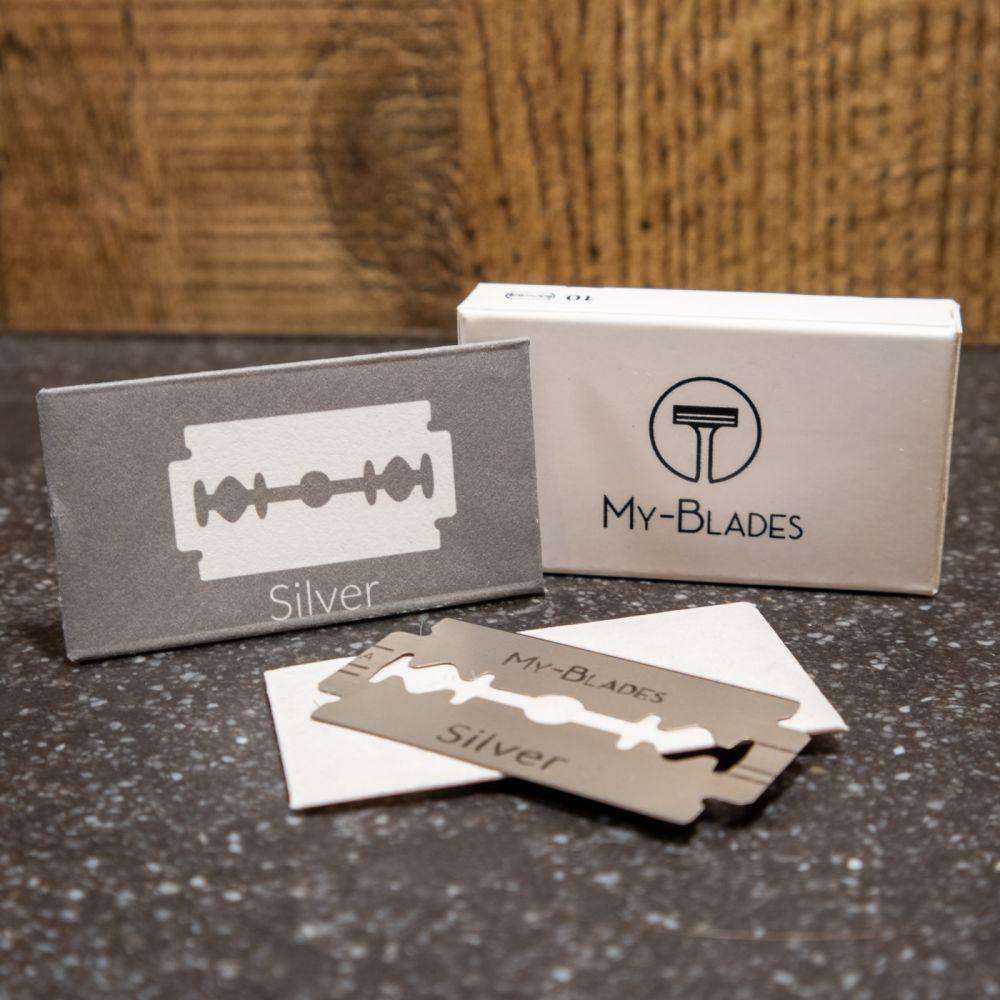 My-Blades Silver Safety Razor Blades (10 Blades)