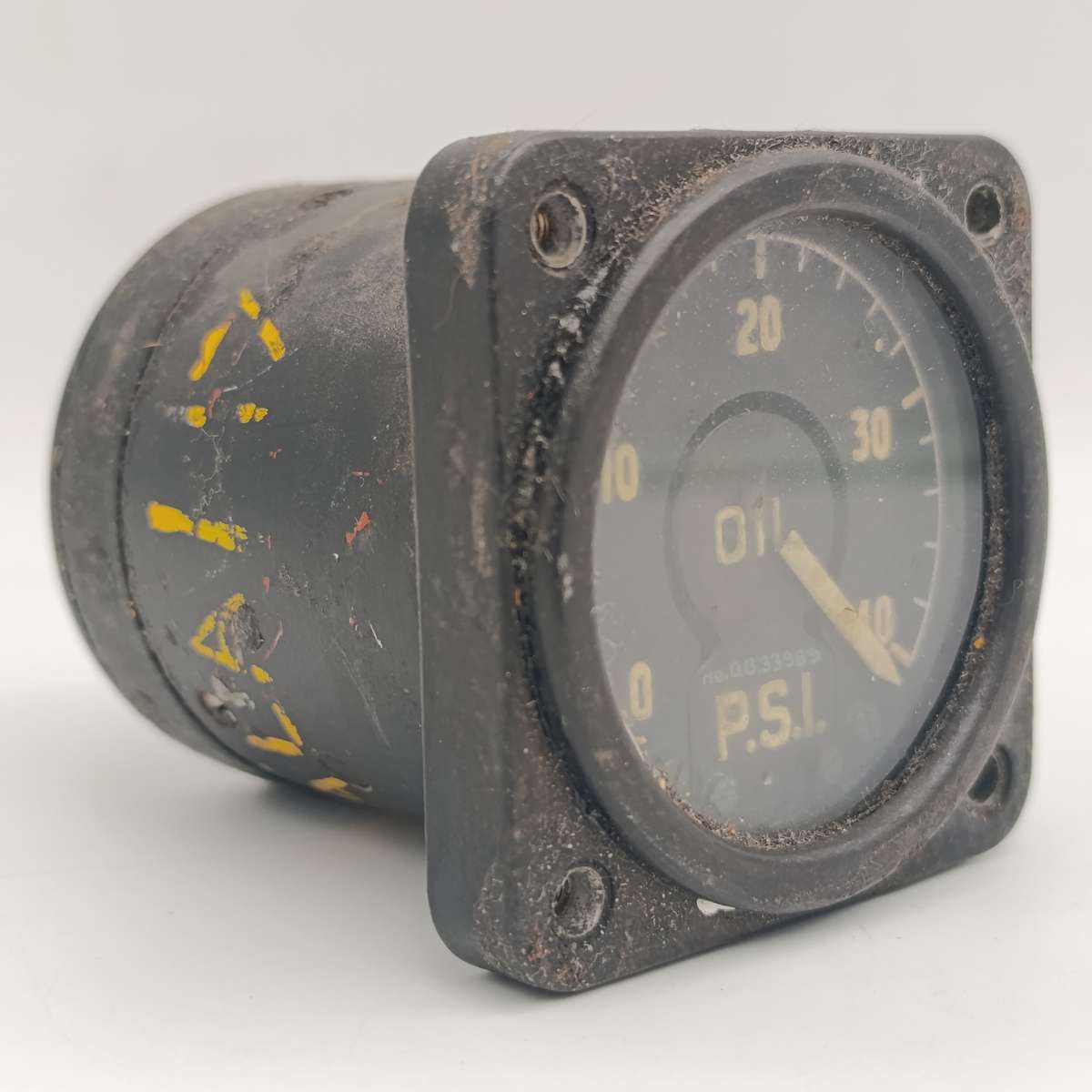 Vintage Sangamo Weston oil pressure gauge for Impala airplane