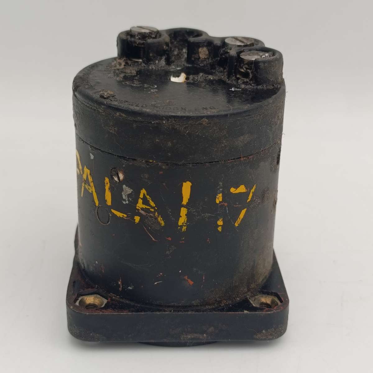 Vintage Sangamo Weston oil pressure gauge for Impala airplane