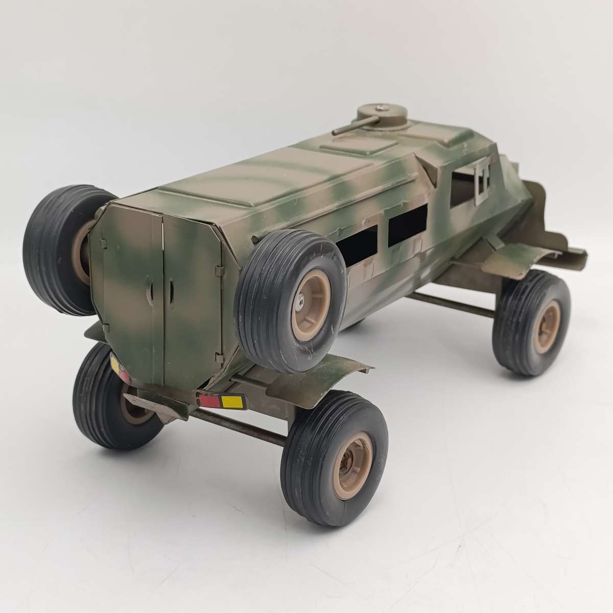 Vintage pressed steel camo SA Army Casspir military vehicle toy