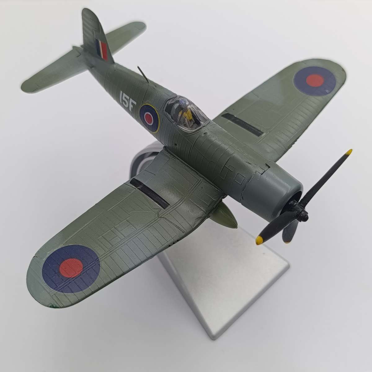 Handpainted Corsair plastic model plane
