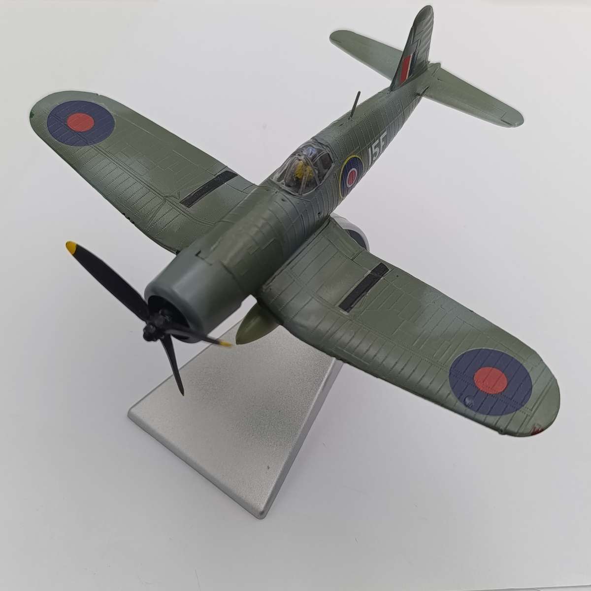 Handpainted Corsair plastic model plane