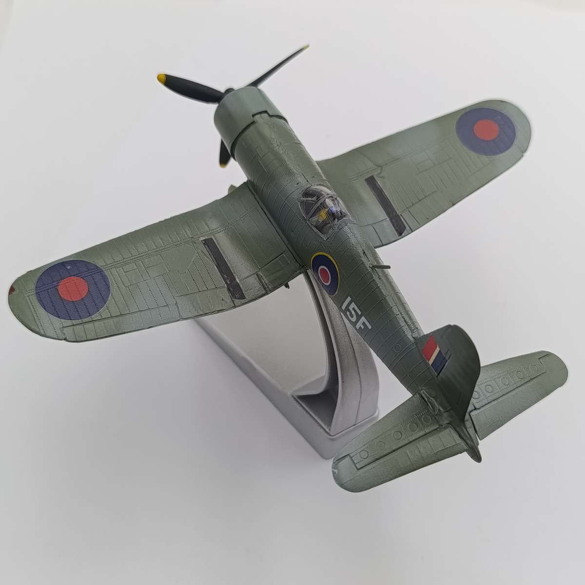 Handpainted Corsair plastic model plane