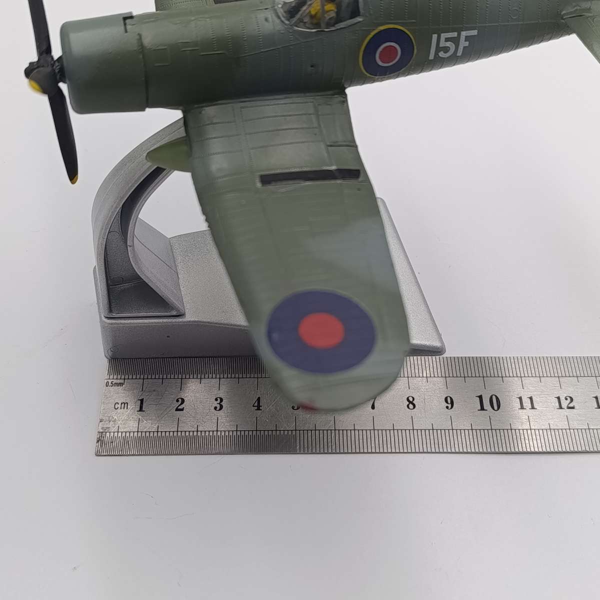 Handpainted Corsair plastic model plane