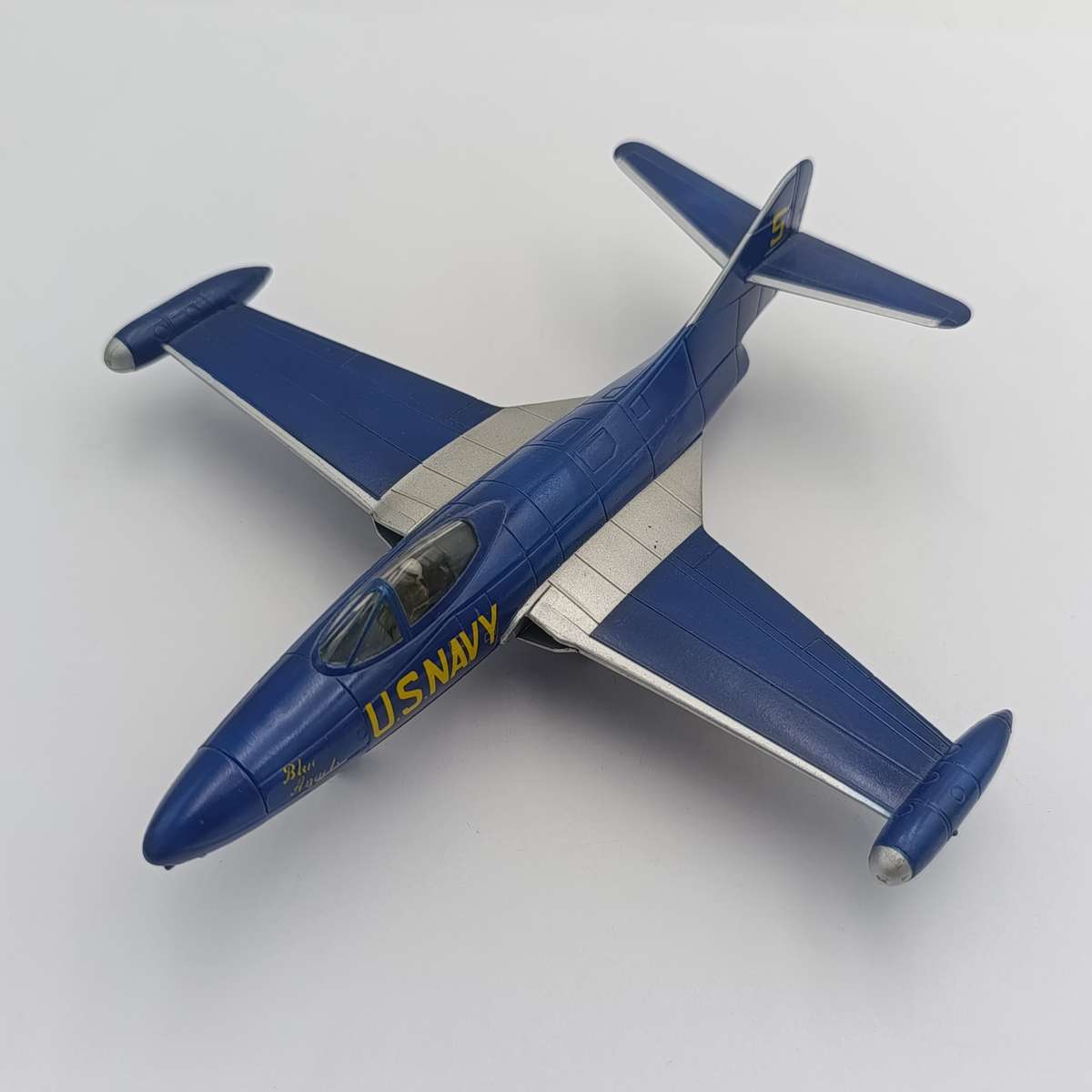 US Navy Grumman F9F-5 Panther Blue Angels die-cast model plane
