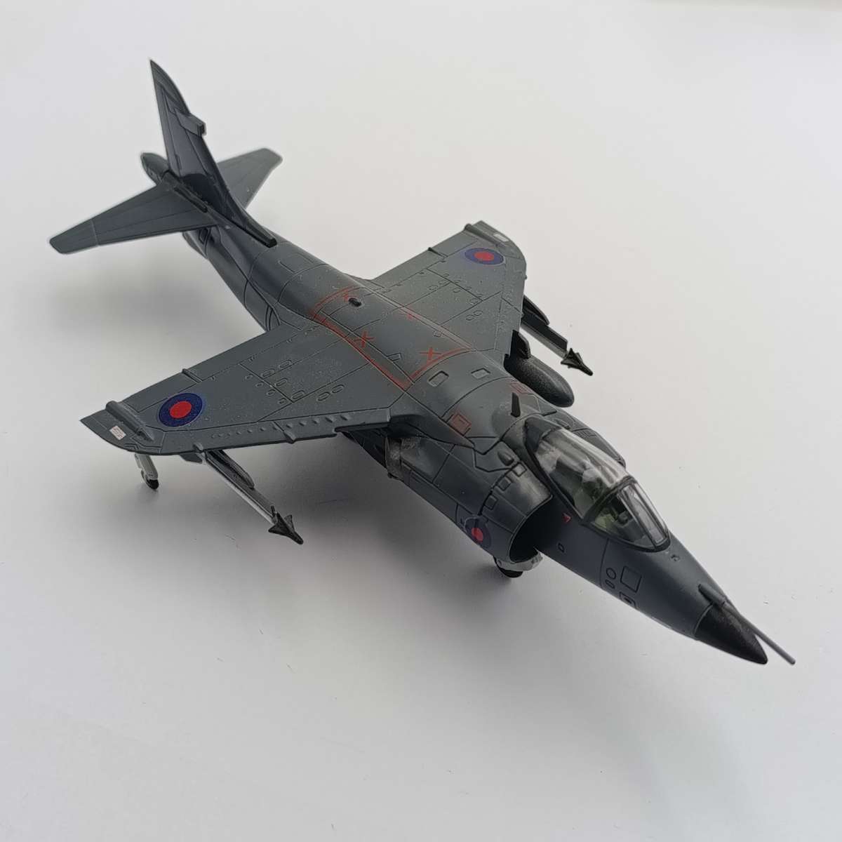 British Sea Harrier MKI die-cast model plane