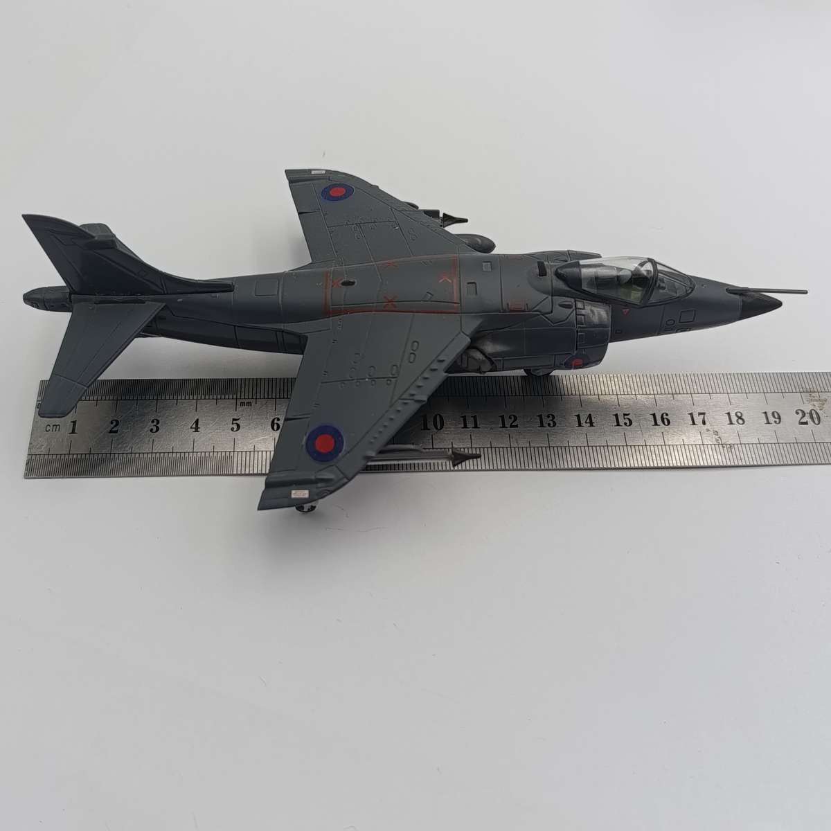 British Sea Harrier MKI die-cast model plane