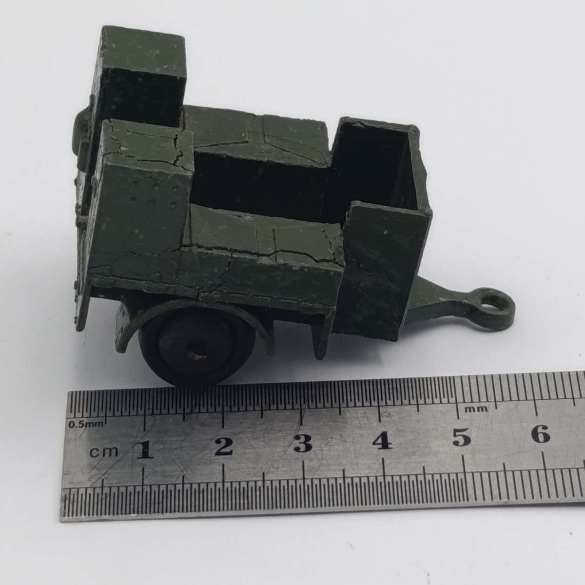 Lot of 3 vintage Meccano Dinky Toys trailers - some damaged